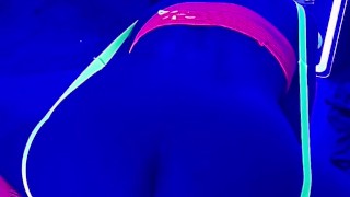 Only creampies compilation. Blacklight sissy rave slut squirts out of his ass