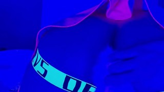 Only creampies compilation. Blacklight sissy rave slut squirts out of his ass
