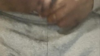 Playing With My Uncut Cock