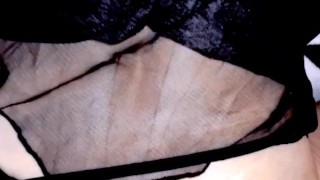 Wife endures while husband stretches her anal