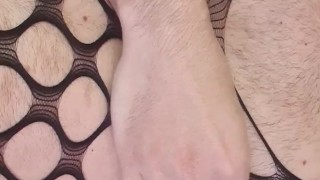 Creamy anal orgasem. Close view of my destroyed hole