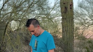 Verbal cumshot for a fan