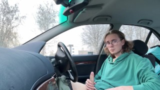 Caught jerking off completely nude in public