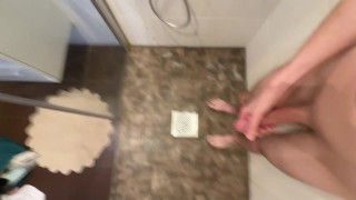 So much cum from fucking my ass with a huge dildo