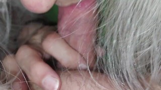 getting a blowjob