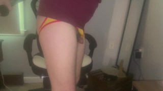 Anal orgasms from big toys & DP