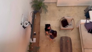 We finally arrive in Cartagena and Scarlett wants to fuck her coworker!!