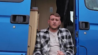 Enjoying a morning wank outside the campervan for all to see. Onlyfans -Welsh_blokexxx