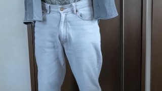 A man who likes to expose himself masturbates.