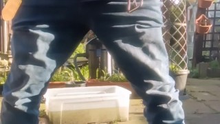 Pissing on the camera with slow motion