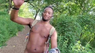 PUBLIC NUDE WALK Kennie Jai walks around naked and gets caught!