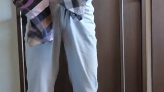 Japanese male masturbation. I want someone to suck my penis.