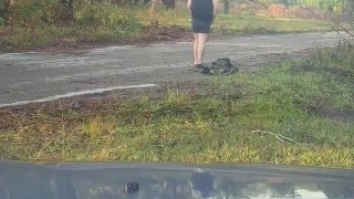 Strippin' NEKKED in the middle of the street