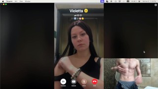 WEBCAM MODEL MAKES HIM CUMS TWICE VIA PRIVATE CALL!