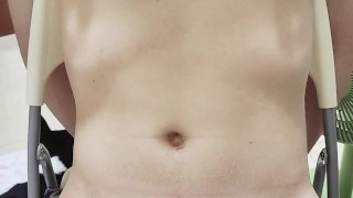 Mistress Using Hanger CBT Slave Boy Tease And Denial Urethral Play Loud Moaning