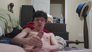 Woke Up Horny, So I Jerked off Quietly and Shot my Load