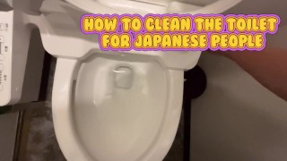 I would like to introduce Japanese toilet cleaning.