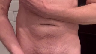 Almost naked with a taste of cum