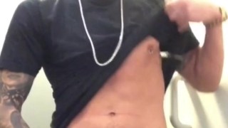 Jerking off my huge cock POV