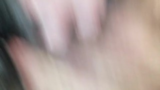 Fuck my wife's face until I cum in her mouth and on her tits