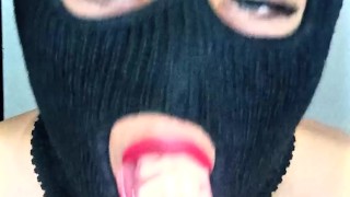 I love to suck my dildo until ahegao thinking its a big cock.