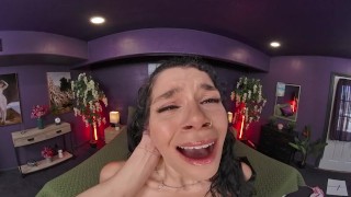 FuckPassVR - Harley Haze's mouth and pussy get slammed, and she wants your cum on her face
