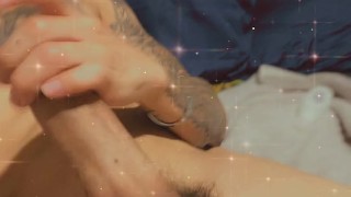 Tatted up Gay Latino Playing With Himself