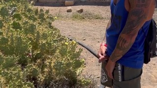 Piss Soft Cock In The Street