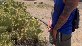Piss Soft Cock In The Street