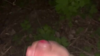jerking off in the park a dick so hot it's smoking