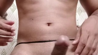 Indian college guy shoot load of cum with loud moaning