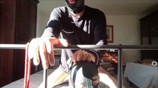 Bound in a bed I have all my holes roughly fucked by a big cock front view PREVIEW