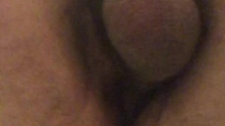 Riding with a hard cock. Good angle