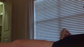 Grinding on myself with my flashlight edging myself u til I can’t take it anymore