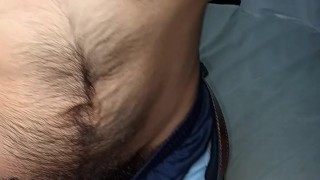 The Hairy Truck Driver, Ep. 1: Stripping down & Rubbing a veiny hairy cock out