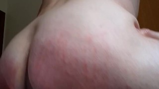 Dildo after spanking