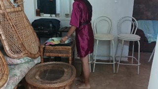 I'm horny when my cuckold husband is away. I love my stepson's playful cock.