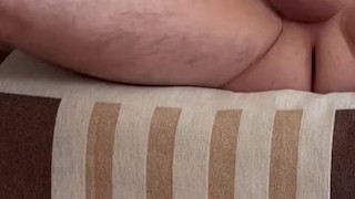 Cum on my foot and on the floor