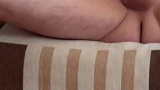 Cum on my foot and on the floor