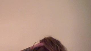 Holding Her Hair Back So She Can Fuck My Tight Pussy With Her Mouth And Fingers