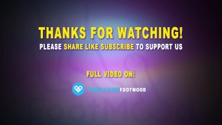 Huge Cumshot After 10 DAYS of Abstinence from Footjob fit MILF