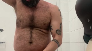 Another Risky Busy Public Shopping Mall Washroom Goon