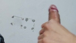 Exciting handjob, at home alone masturbating until cumming