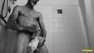 Richard Lennox Jacks His Throbbing Cock Until He Jizz