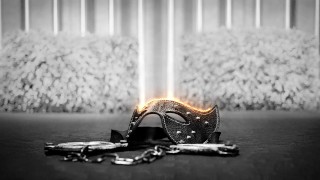 The black Dominatrix Day 10 - Milking the cock outdoor, while he's tied to a tree - TRAILER