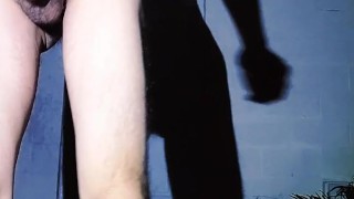 Shaving my dick outback