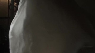 Femboy naked and under the lights.