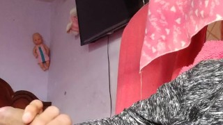 I get horny and I masturbate my cock until I come.