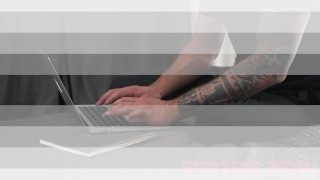 TwinkTop Austin Young lines up his raw cock for bottom Dolf Dietrich