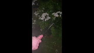 Pulled up in lay-by desperate to wank big cock and piss